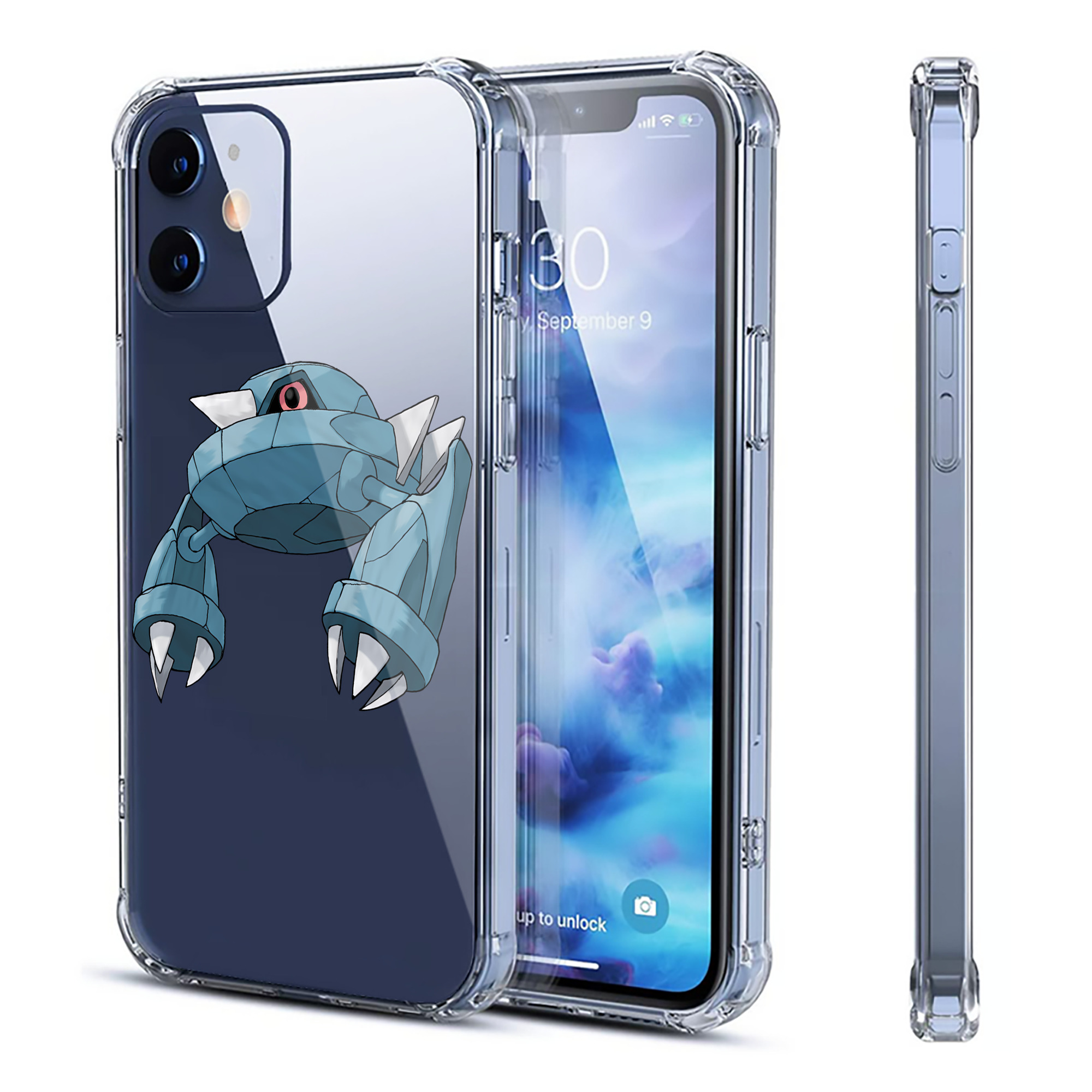 （画像用） ポケットモンスター Pokémon 【iPhone 12シリーズ対応】透明スマホケース（クリアソフトケース）